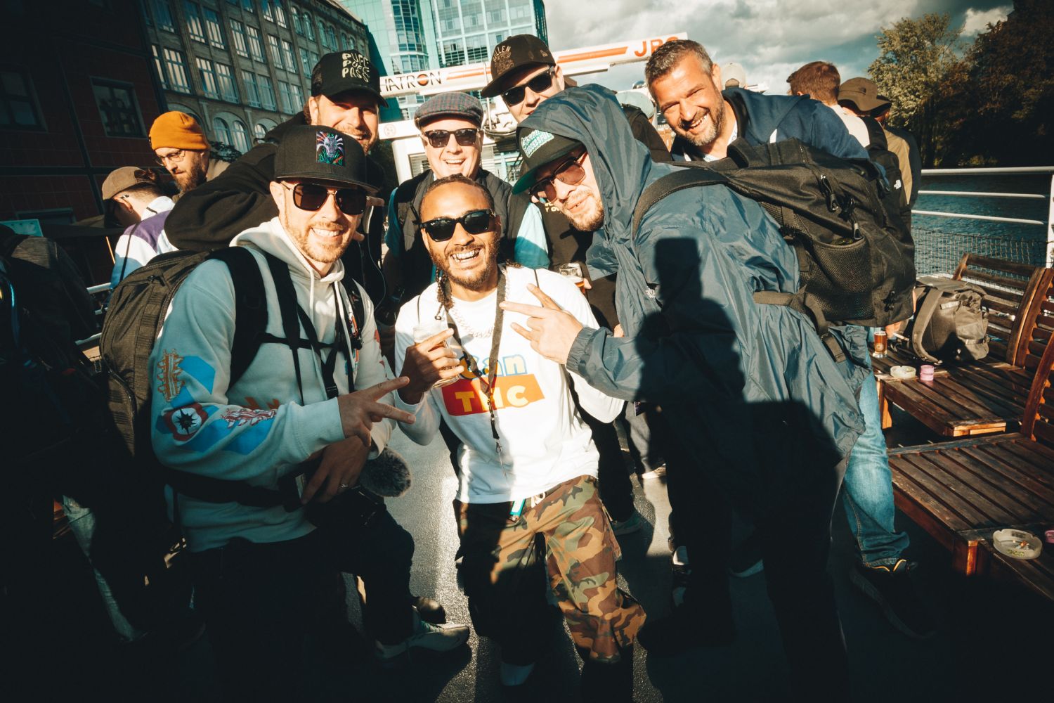 Breeders and growers posing together outside at the Autoflower World Cup 2026 in Berlin