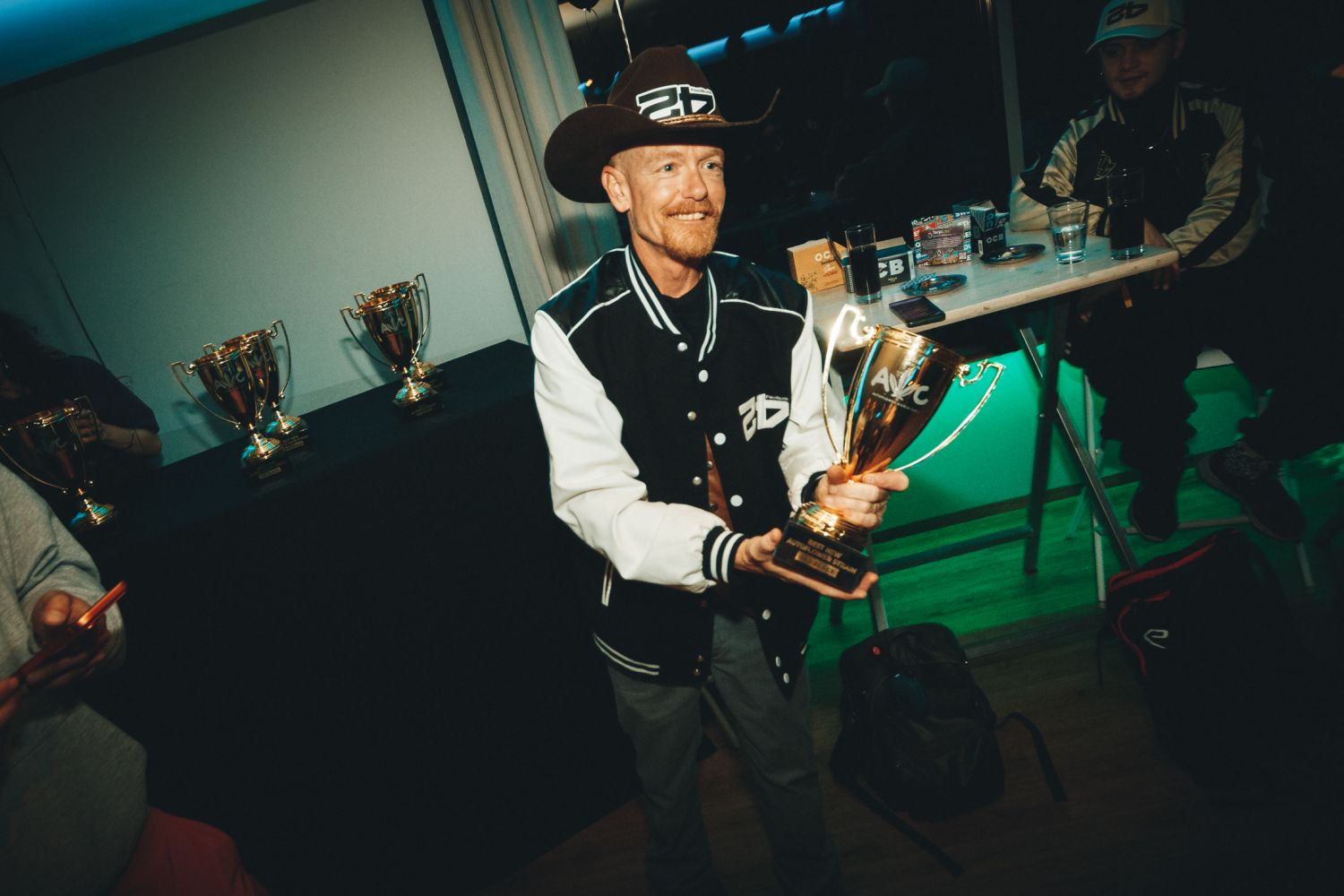 Fast Buds breeder holding Best New Autoflower Strain award at Autoflower World Cup